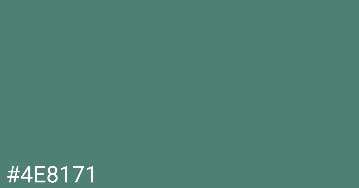 Hex color #4e8171 graphic