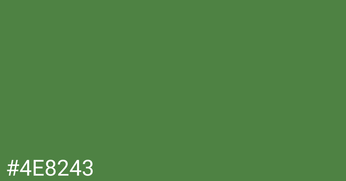 Hex color #4e8243 graphic