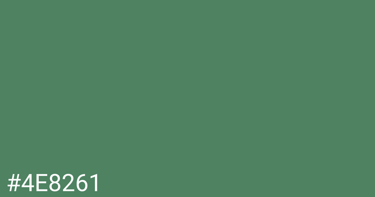 Hex color #4e8261 graphic