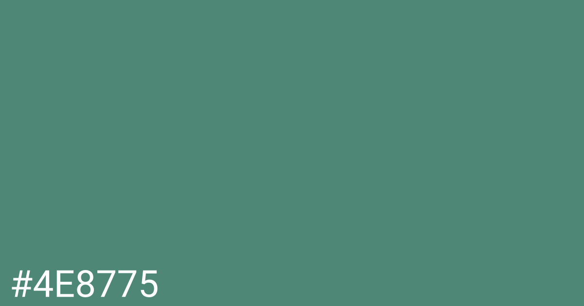 Hex color #4e8775 graphic