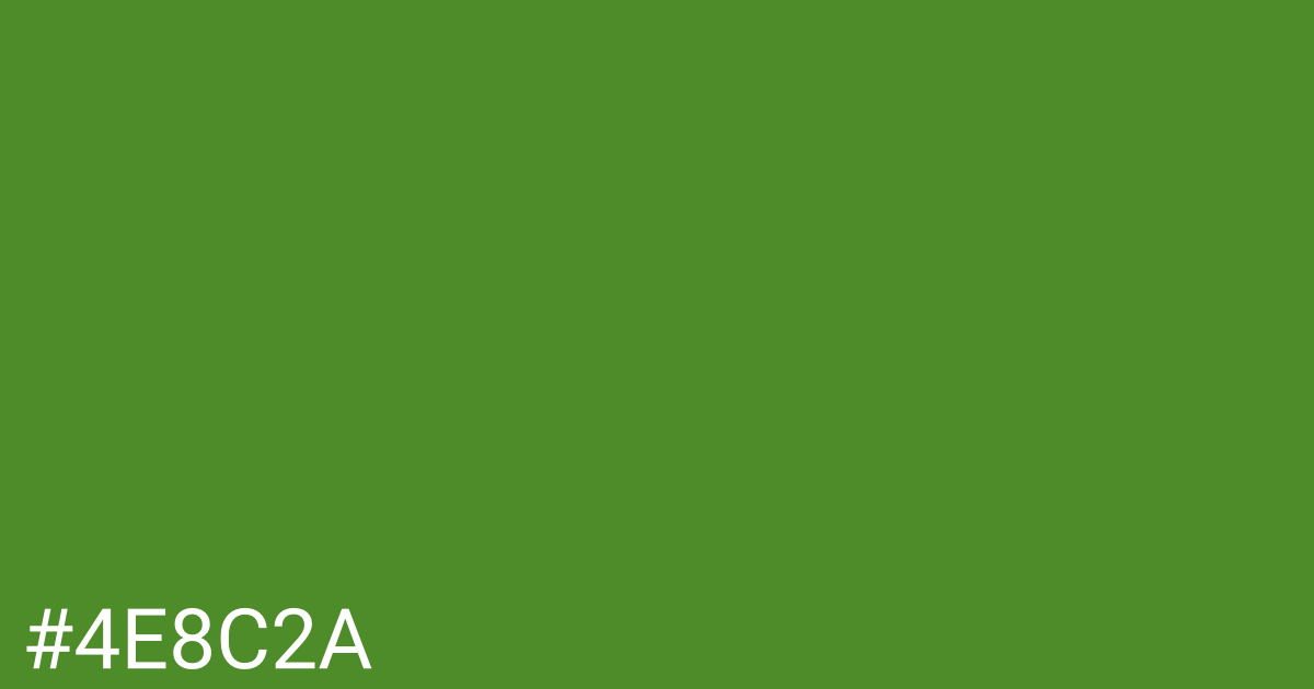 Hex color #4e8c2a graphic