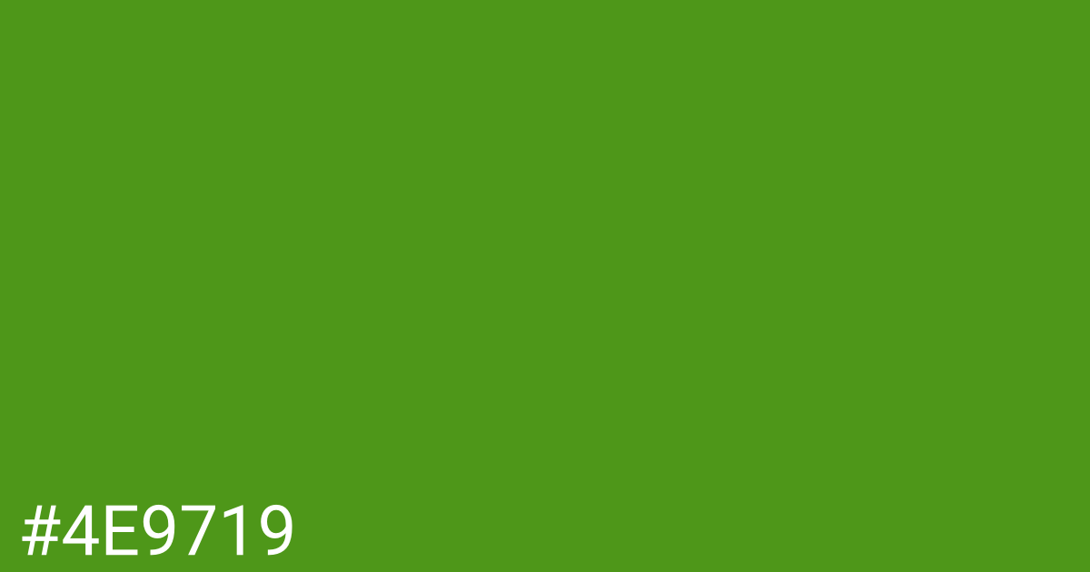 Hex color #4e9719 graphic