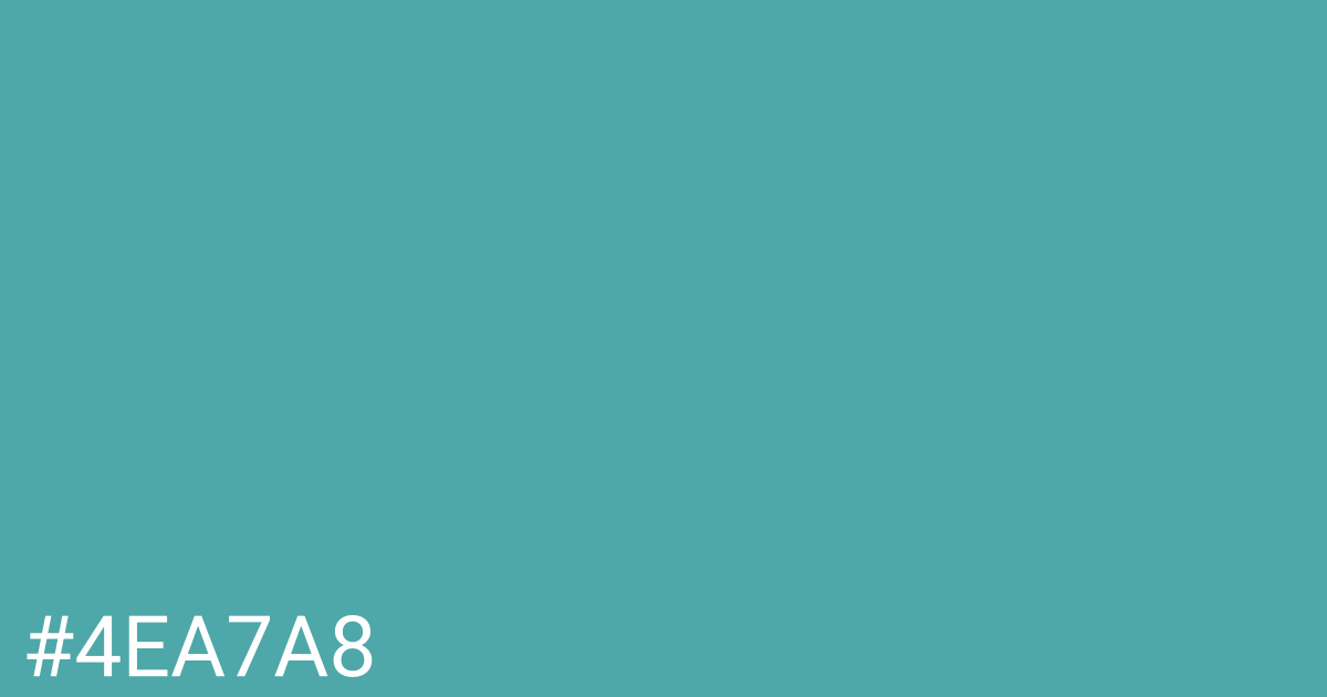 Hex color #4ea7a8 graphic