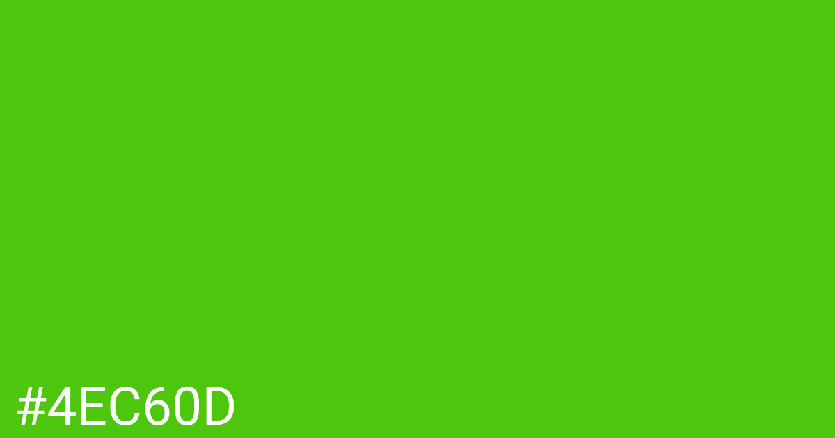 Hex color #4ec60d graphic