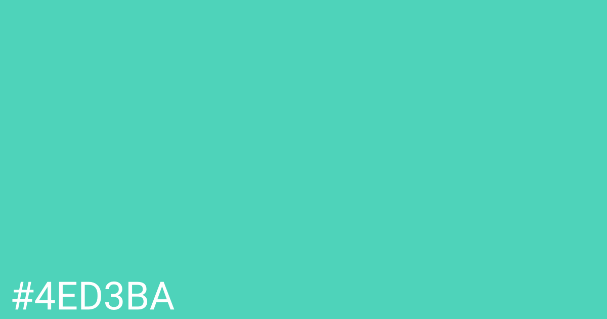 Hex color #4ed3ba graphic