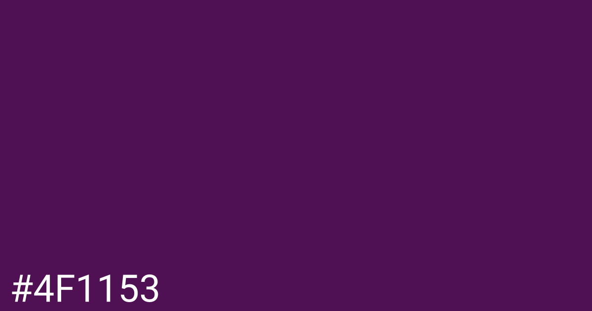 Hex color #4f1153 graphic