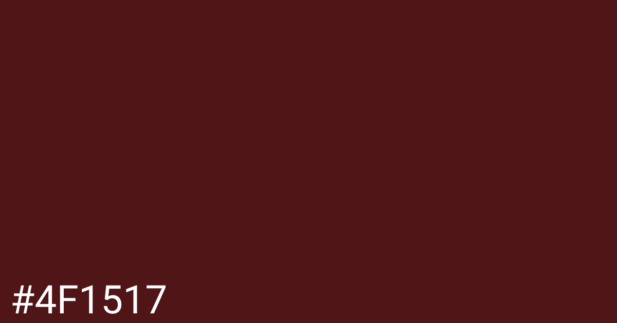 Hex color #4f1517 graphic