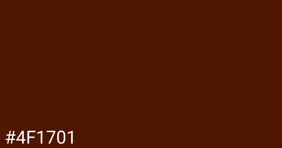 Hex color #4f1701 graphic