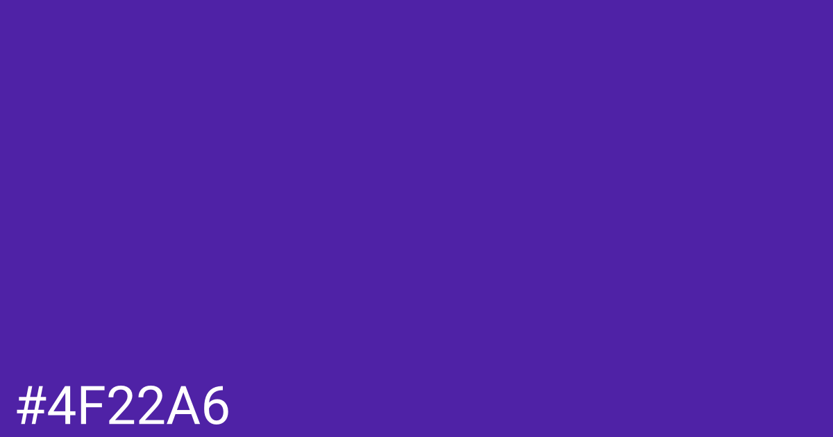 Hex color #4f22a6 graphic