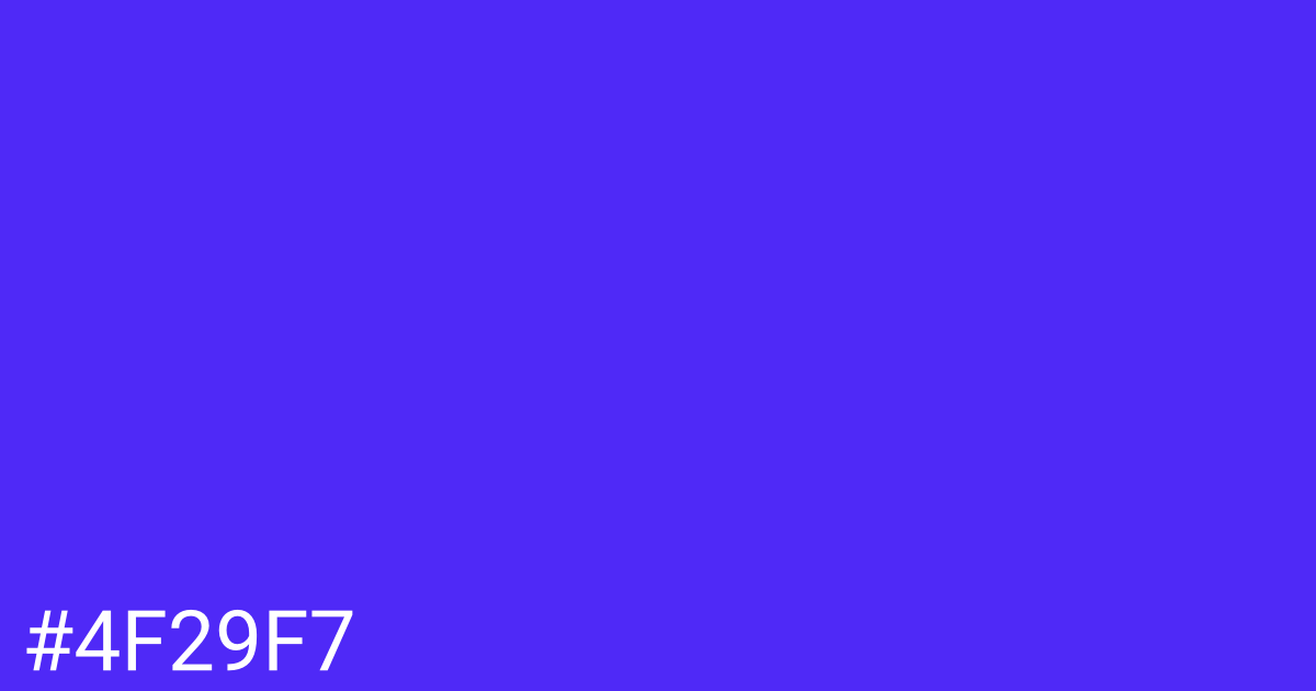 Hex color #4f29f7 graphic