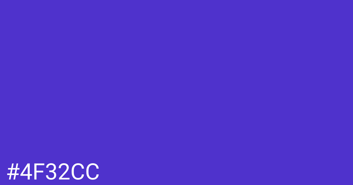 Hex color #4f32cc graphic