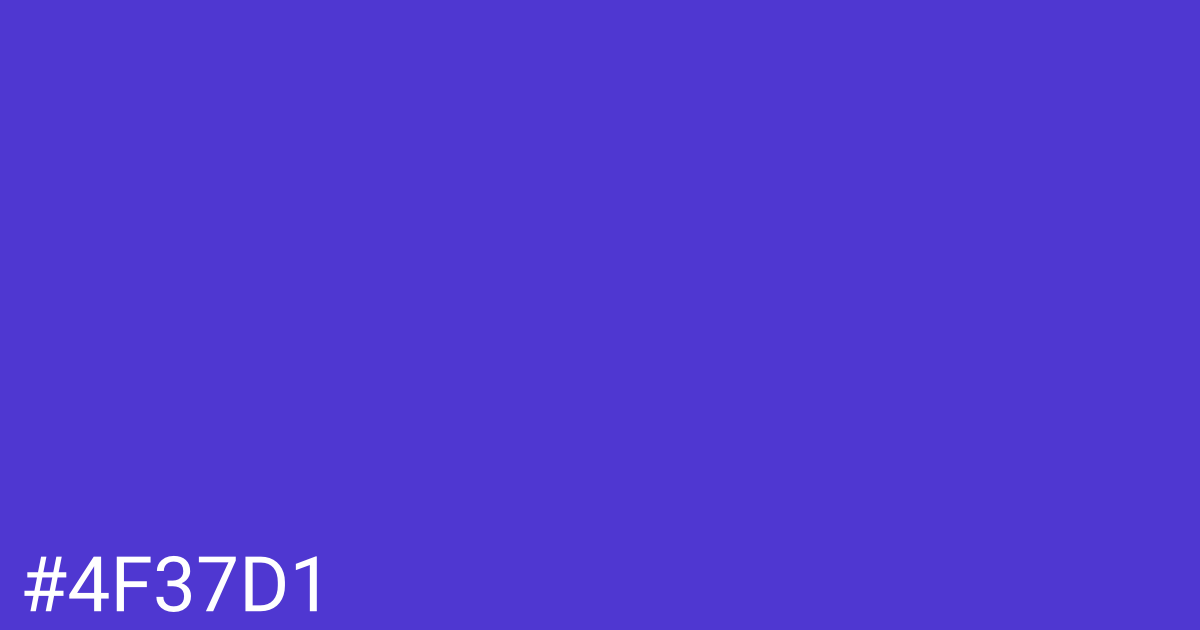 Hex color #4f37d1 graphic
