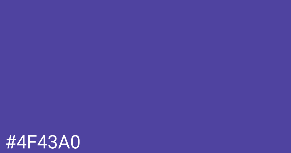 Hex color #4f43a0 graphic