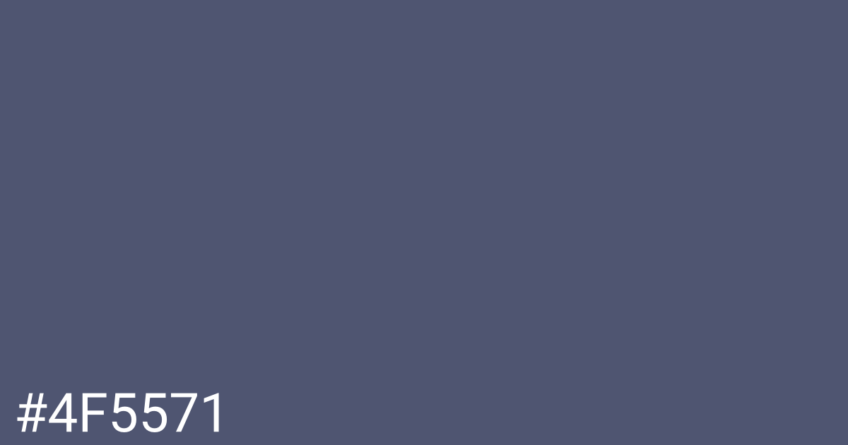Hex color #4f5571 graphic