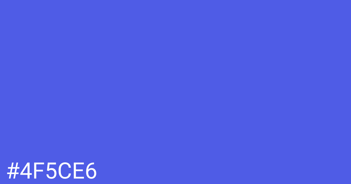 Hex color #4f5ce6 graphic