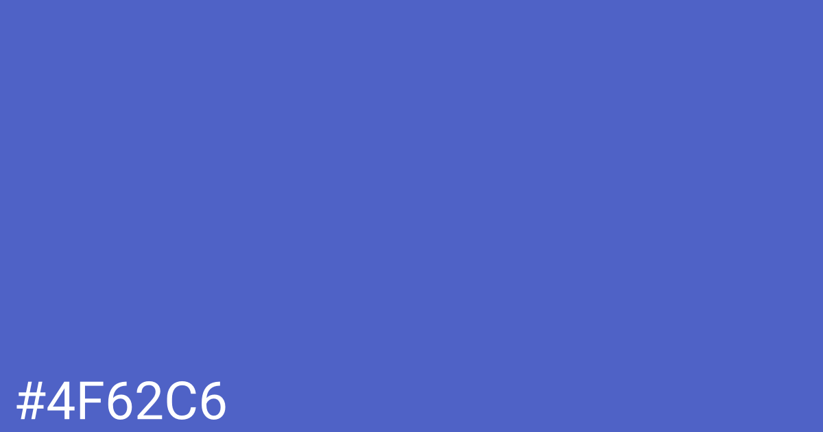 Hex color #4f62c6 graphic