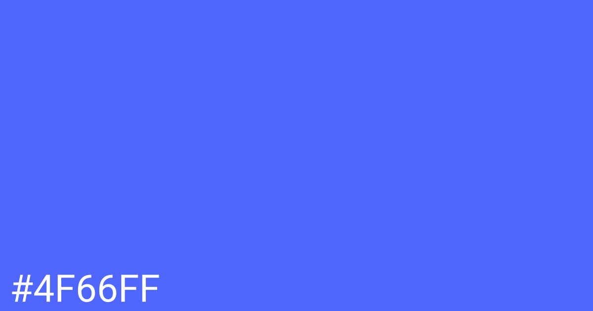 Hex color #4f66ff graphic