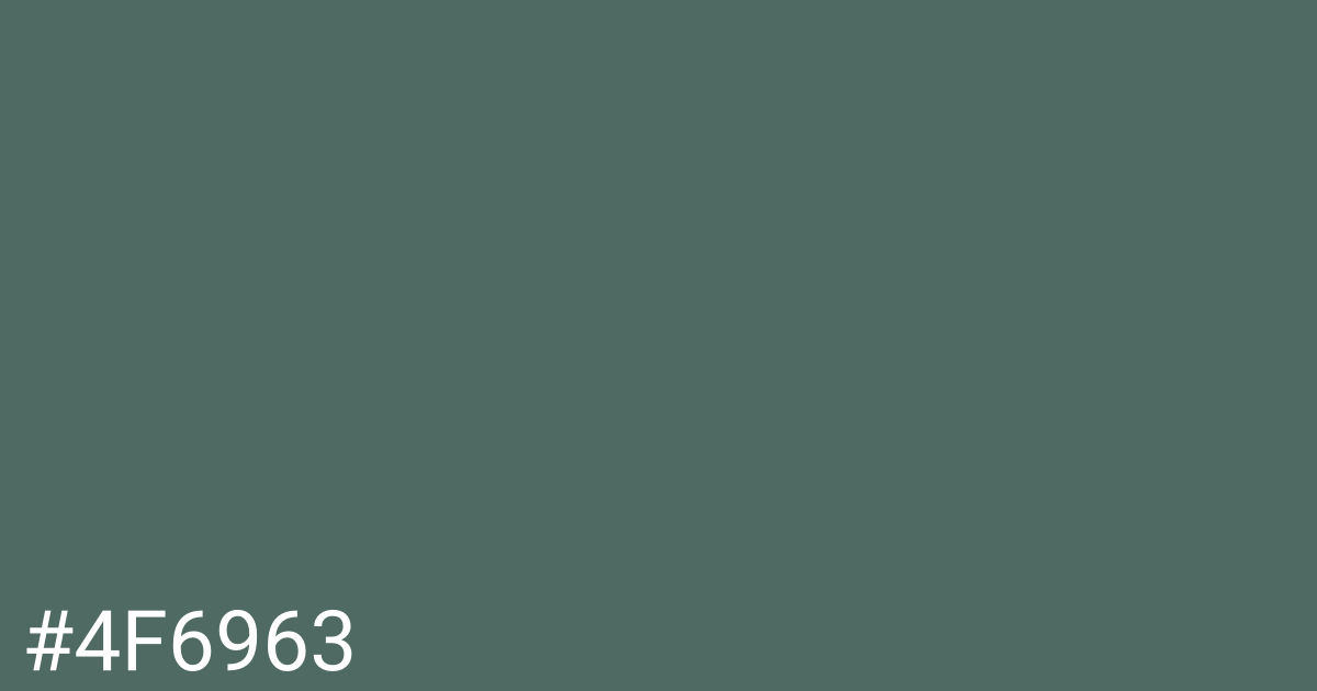Hex color #4f6963 graphic