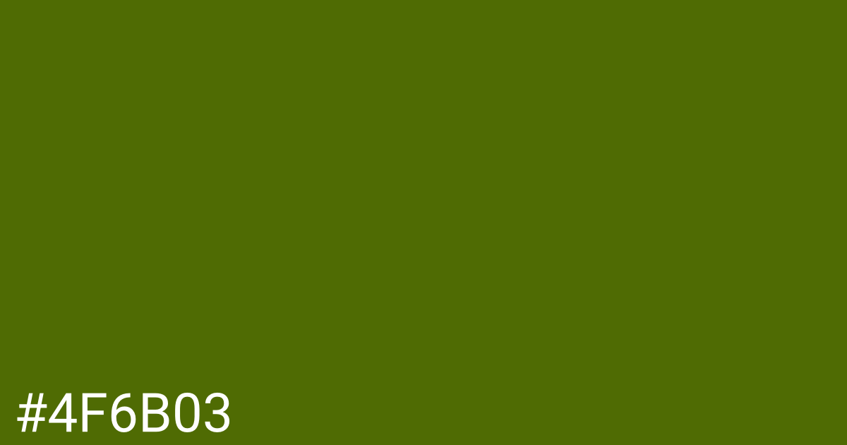 Hex color #4f6b03 graphic
