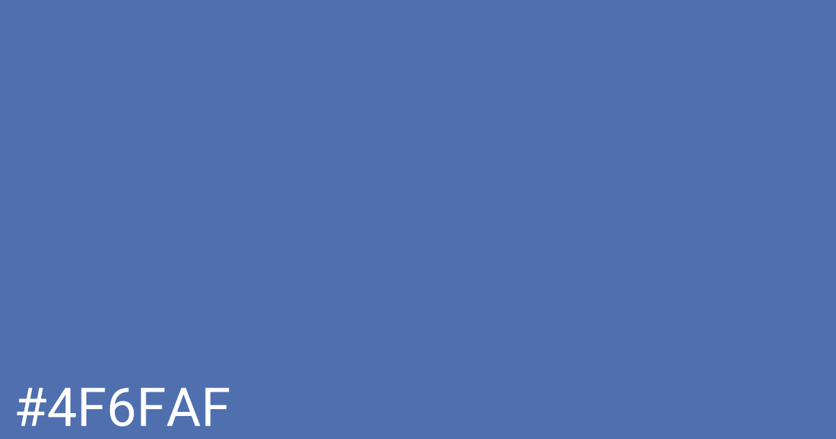 Hex color #4f6faf graphic