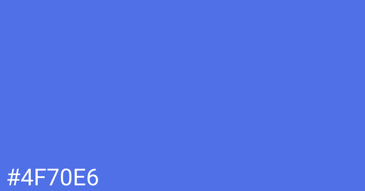 Hex color #4f70e6 graphic