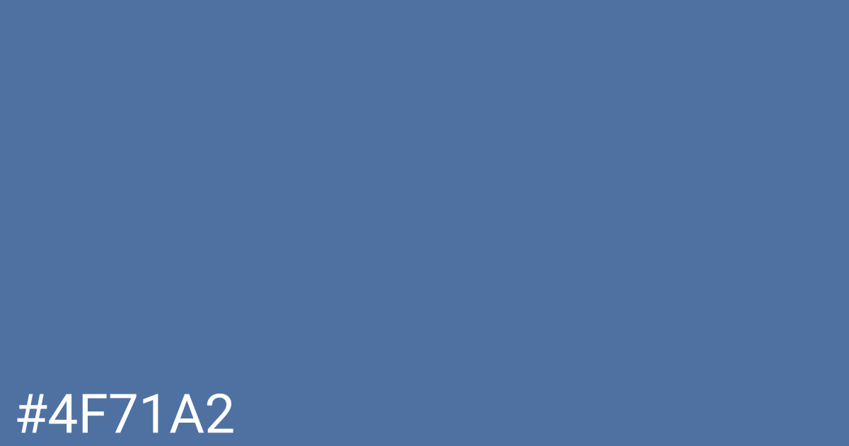 Hex color #4f71a2 graphic