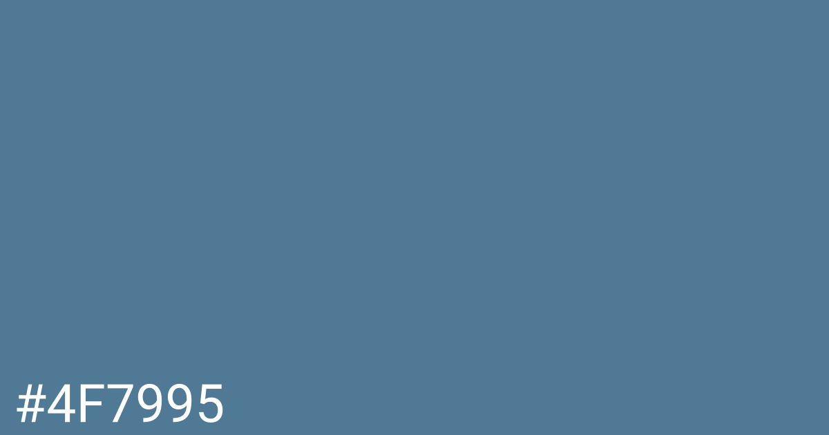 Hex color #4f7995 graphic
