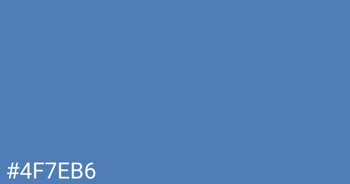 Hex color #4f7eb6 graphic