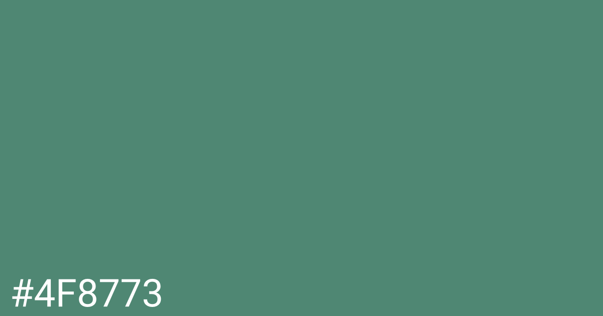 Hex color #4f8773 graphic