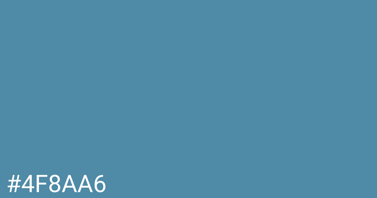 Hex color #4f8aa6 graphic