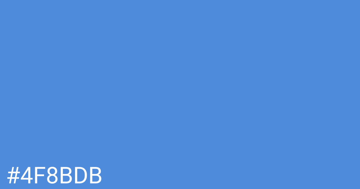 Hex color #4f8bdb graphic