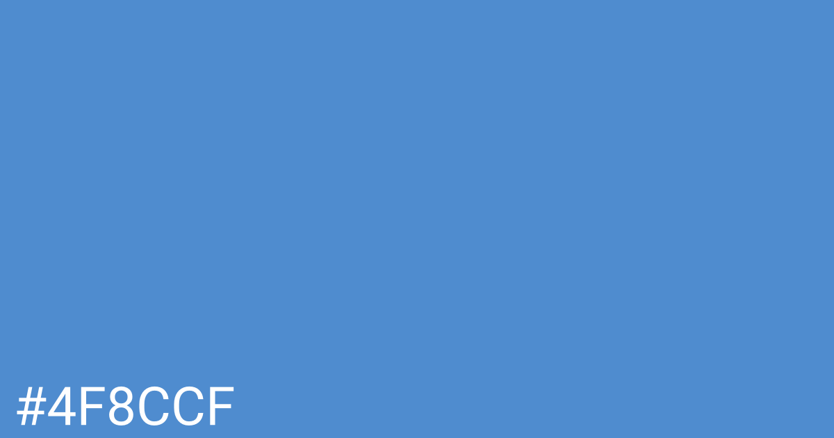 Hex color #4f8ccf graphic