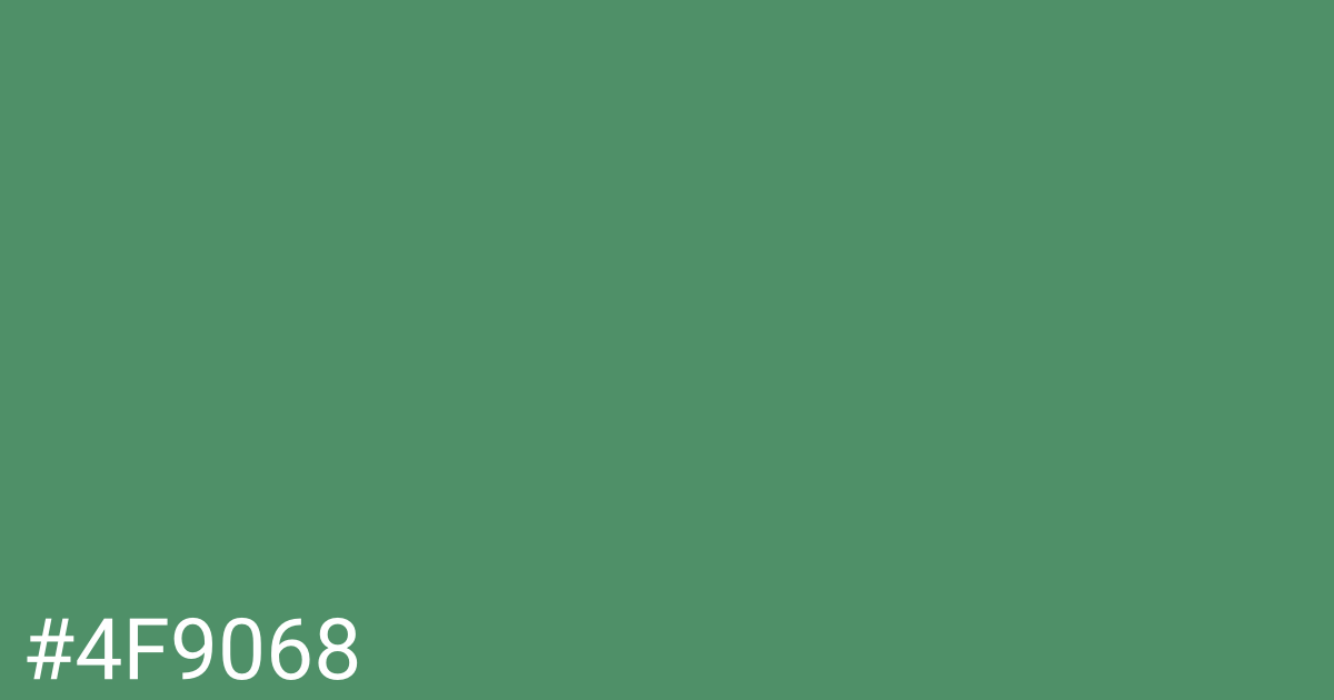 Hex color #4f9068 graphic