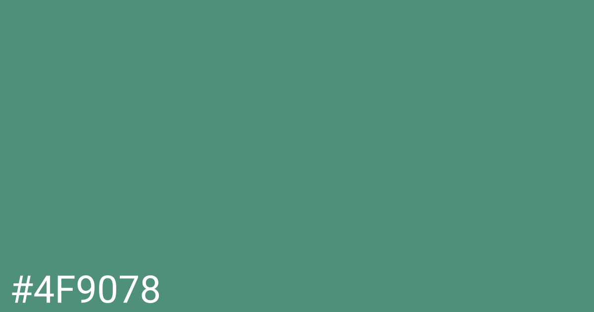 Hex color #4f9078 graphic