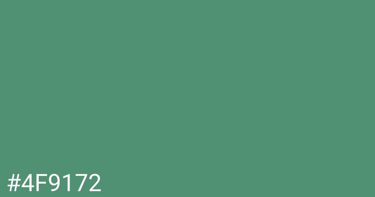 Hex color #4f9172 graphic