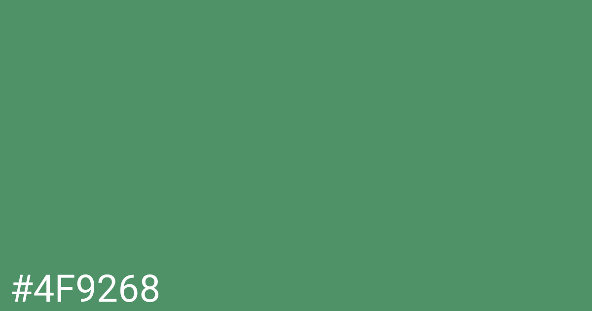 Hex color #4f9268 graphic