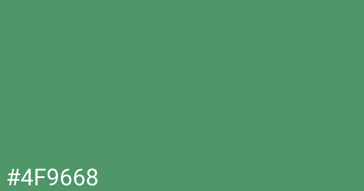 Hex color #4f9668 graphic