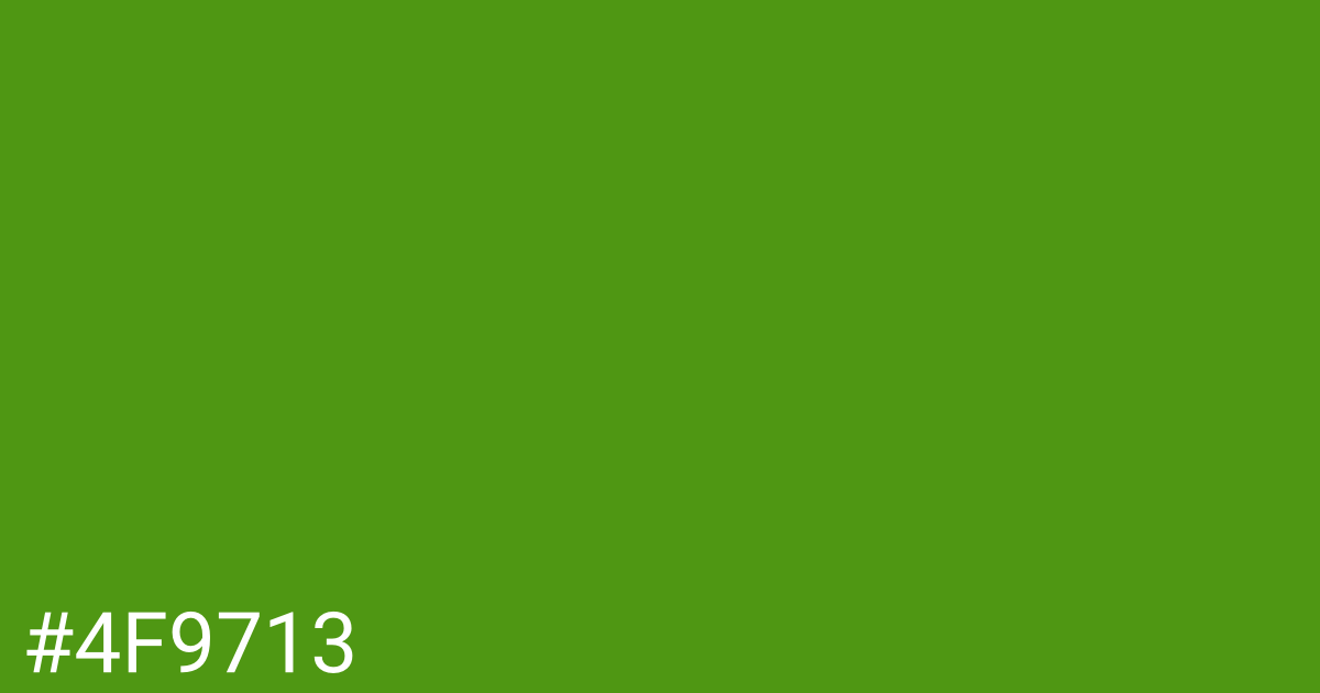 Hex color #4f9713 graphic