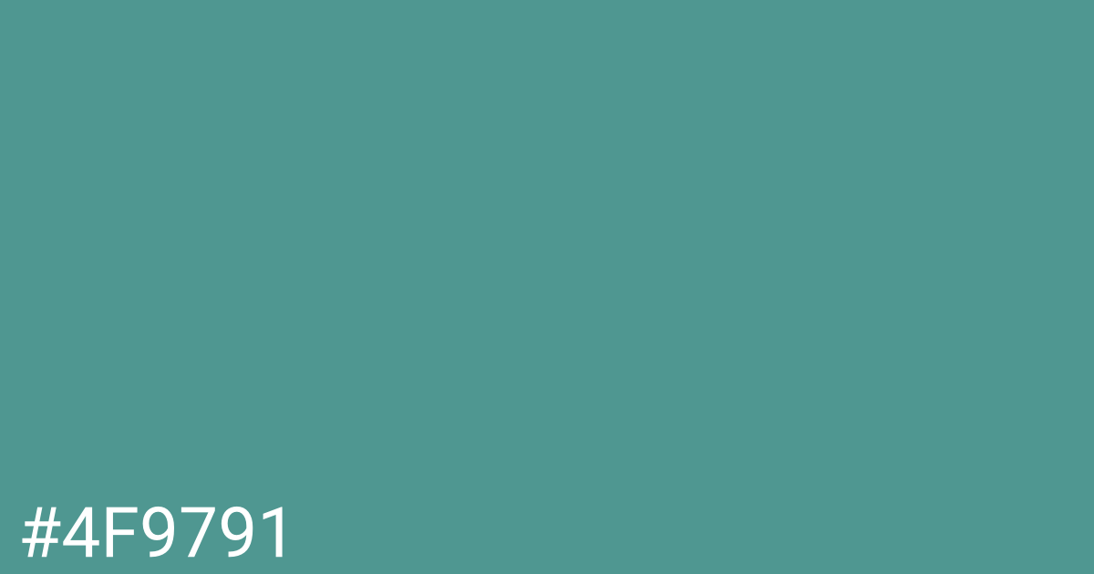 Hex color #4f9791 graphic