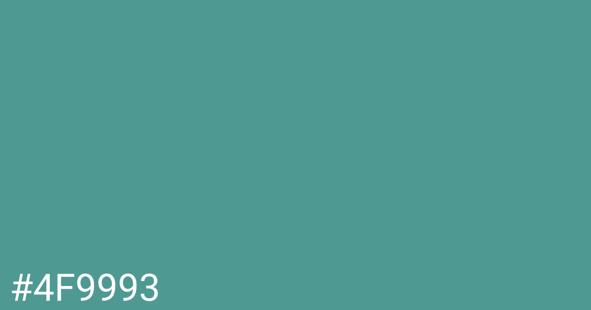 Hex color #4f9993 graphic
