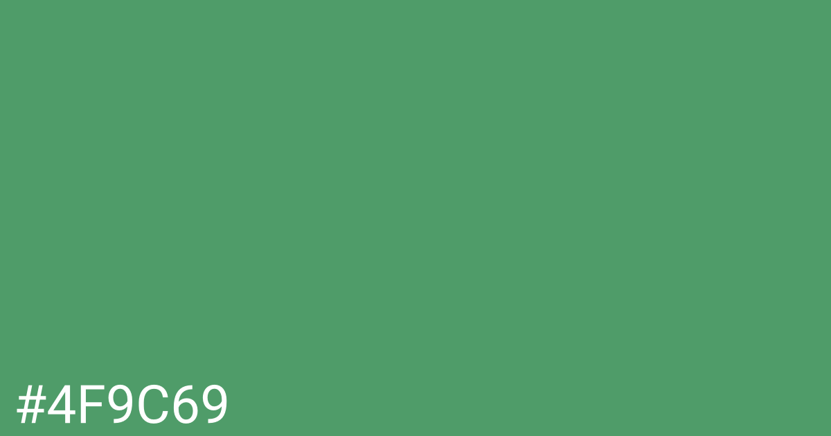 Hex color #4f9c69 graphic