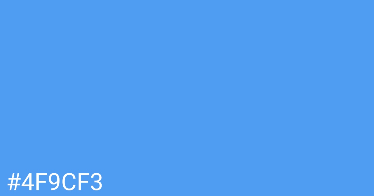 Hex color #4f9cf3 graphic