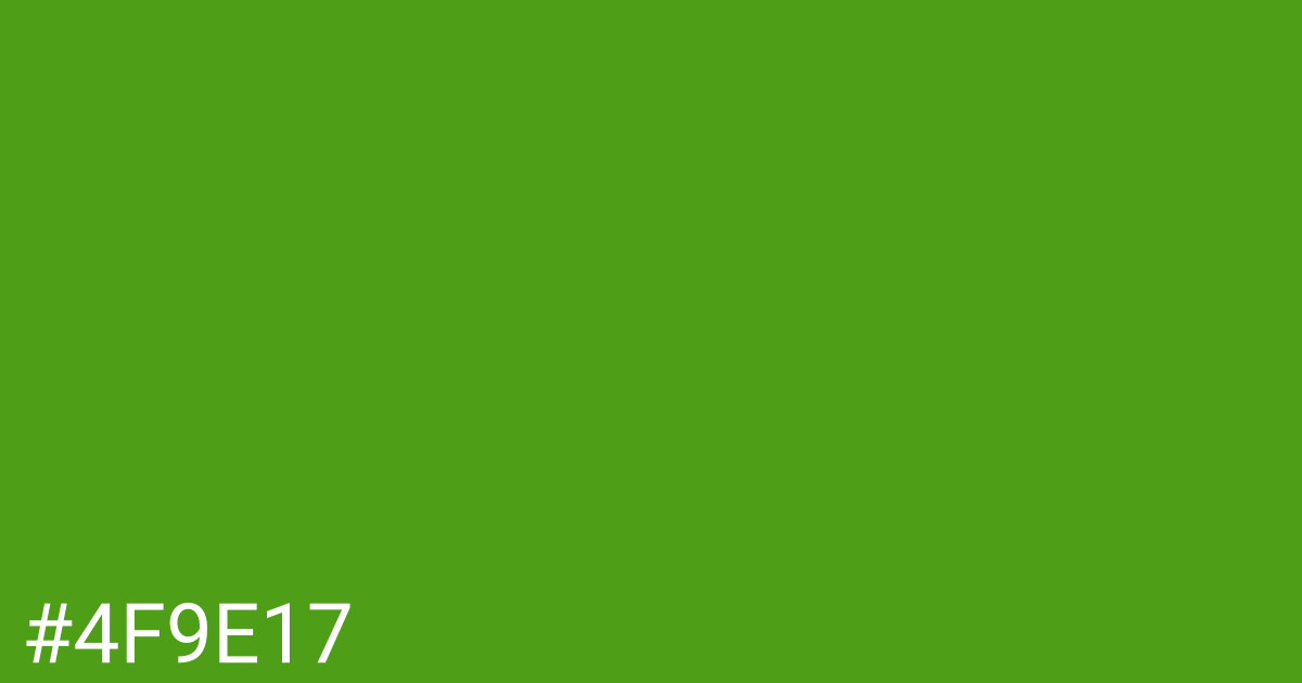 Hex color #4f9e17 graphic