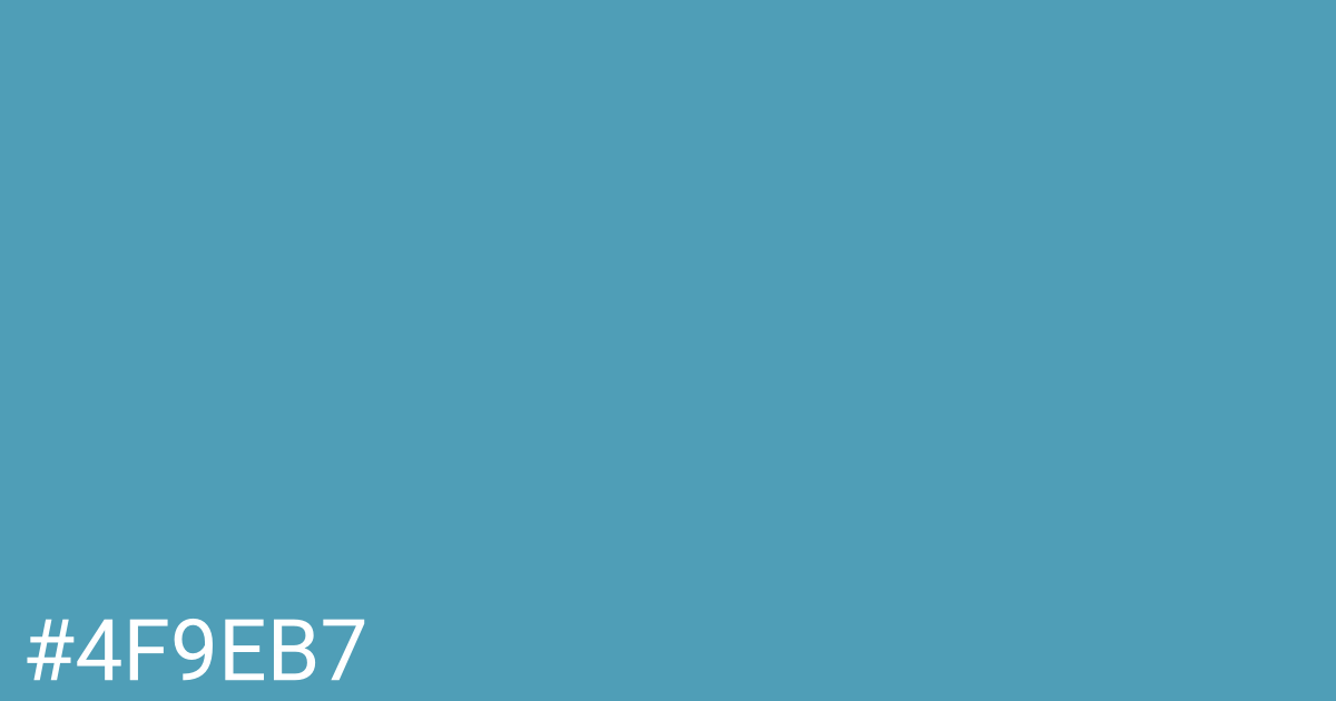 Hex color #4f9eb7 graphic