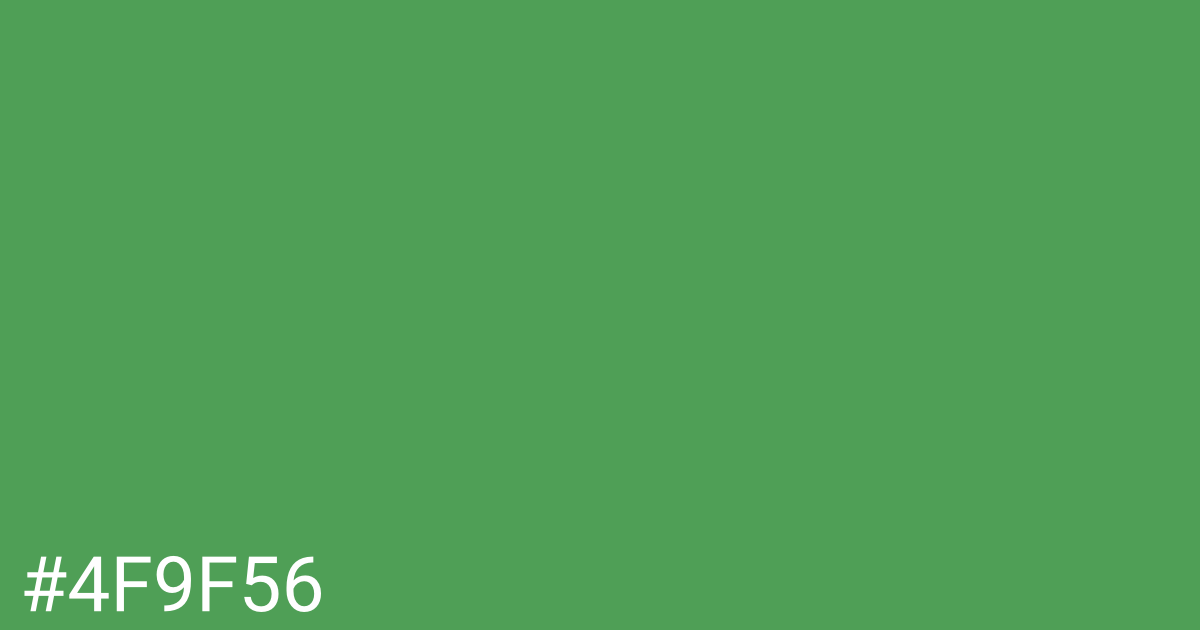 Hex color #4f9f56 graphic