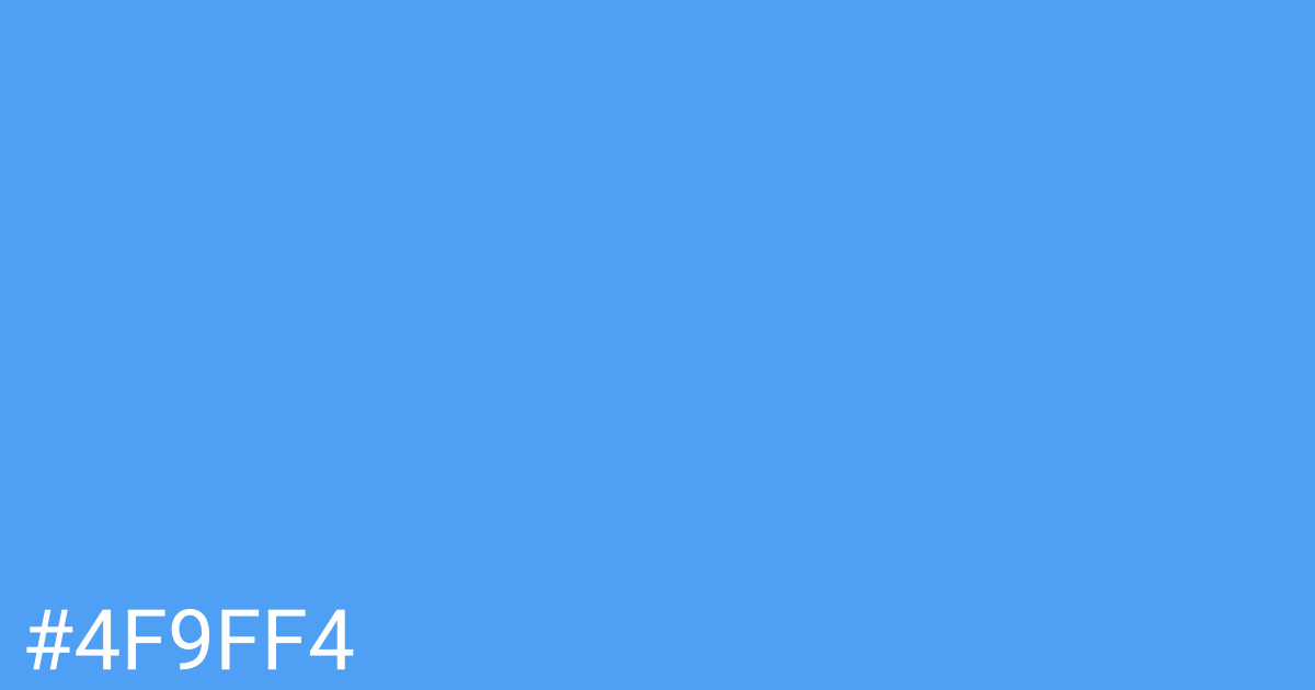 Hex color #4f9ff4 graphic