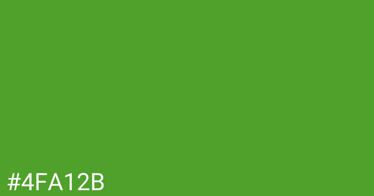 Hex color #4fa12b graphic