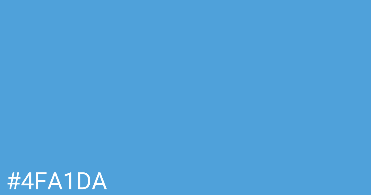 Hex color #4fa1da graphic