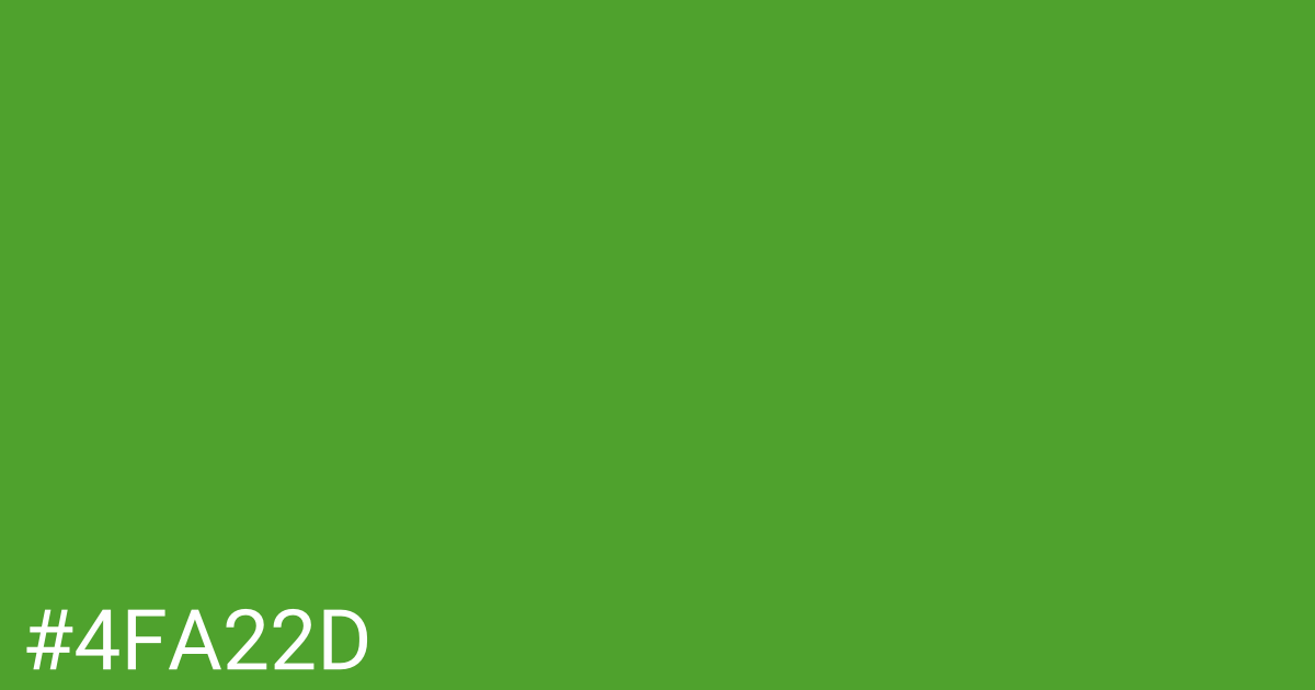 Hex color #4fa22d graphic