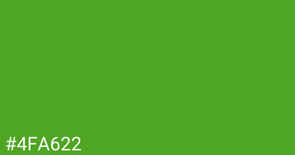 Hex color #4fa622 graphic